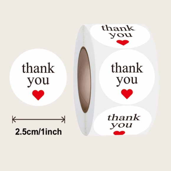 500 thank you stickers - Picture 3 of 3